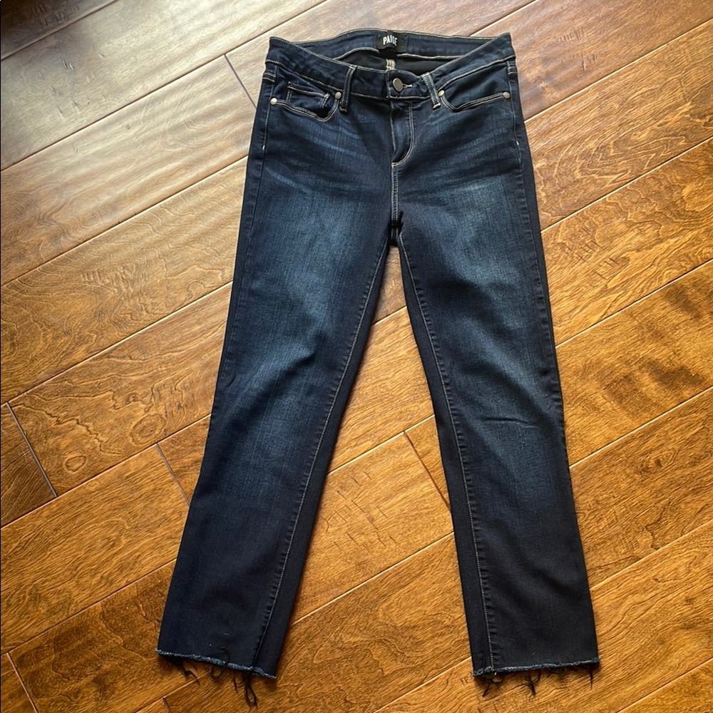 Paige Skyline Straight Cropped Jeans